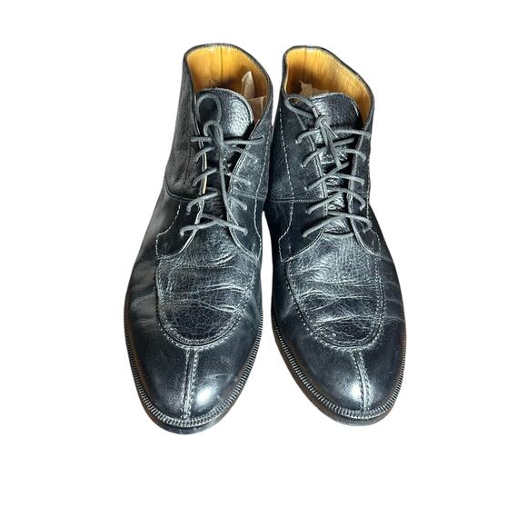 Mezlan Berlin Black Leather Lace Up Boots - Size 9 W - Picture 3 of 14